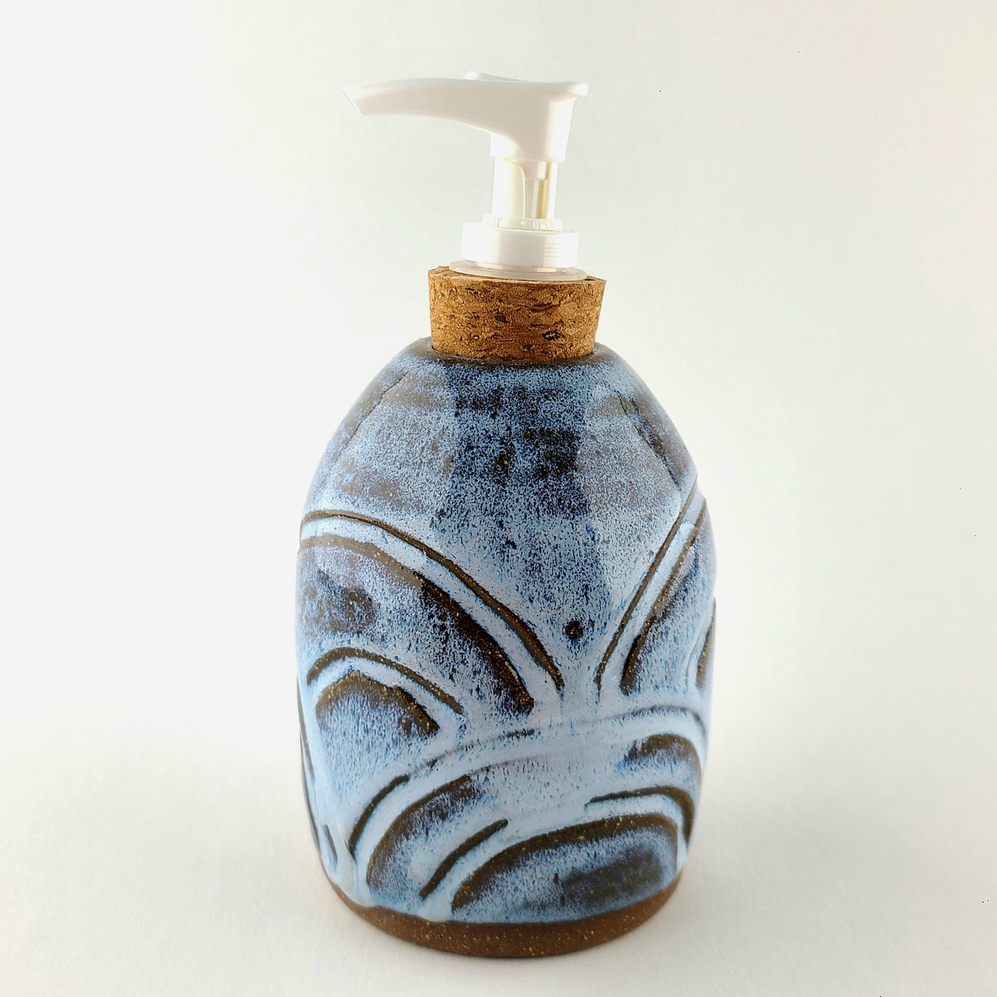 Wave Carved Soap Dispenser
