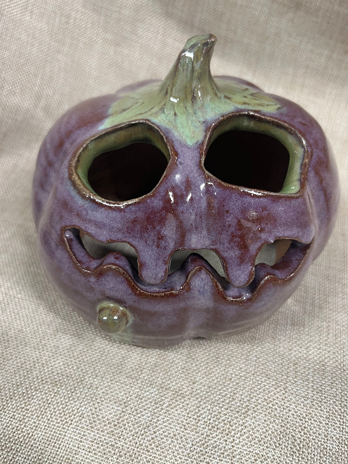 Witch Wart Pumpkin Ceramic Pumpkin