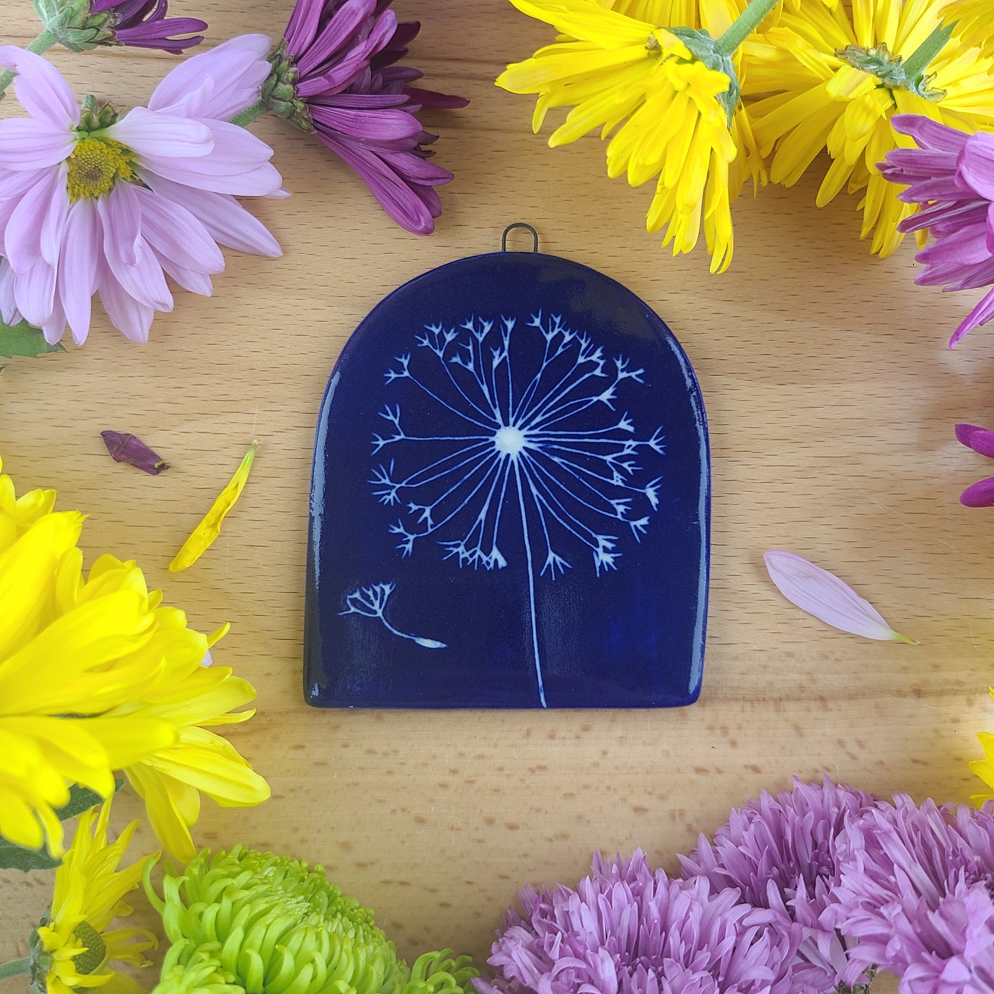 Cyanotype Tile Dandelion 072065