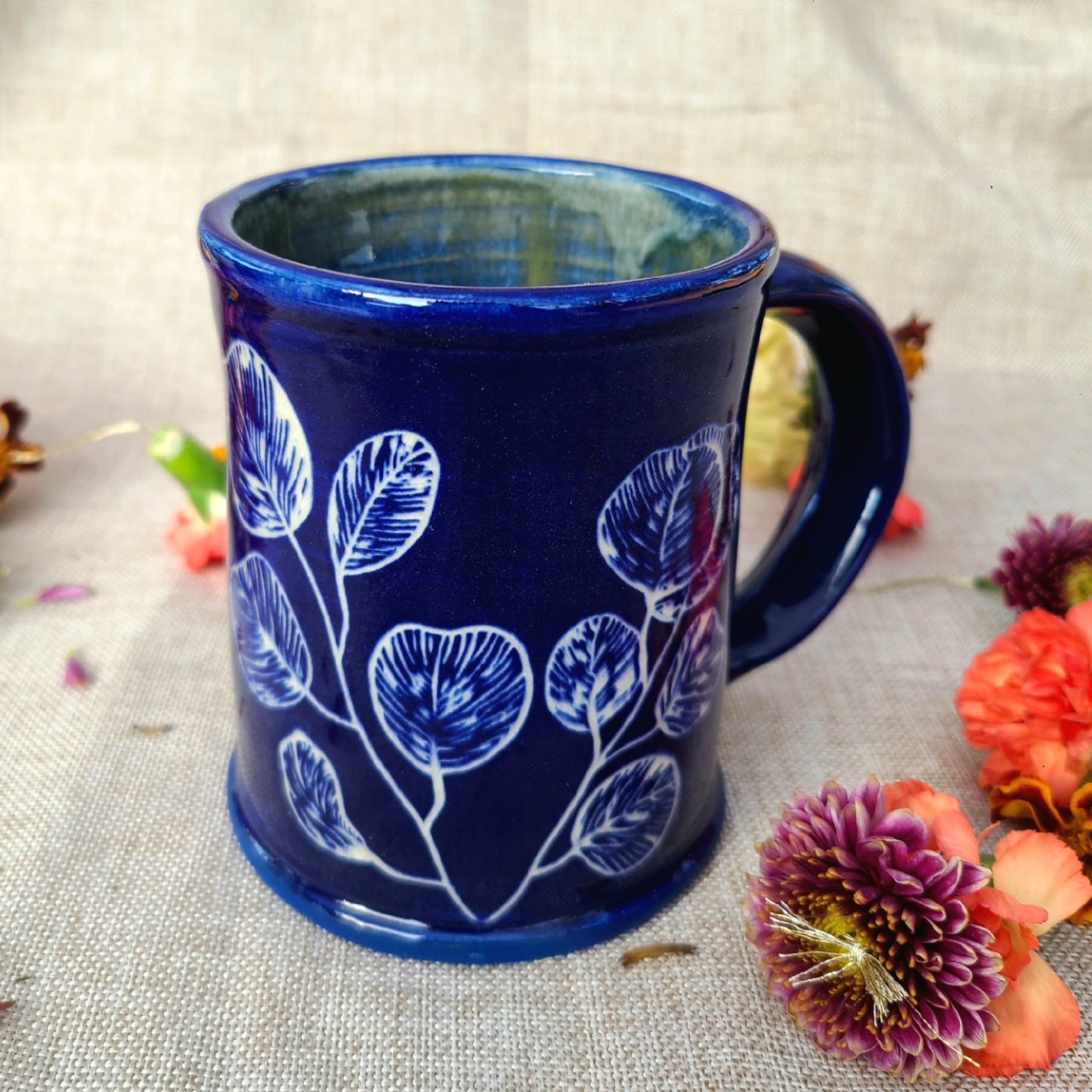 "Eucalyptus" Cyanotype Mug