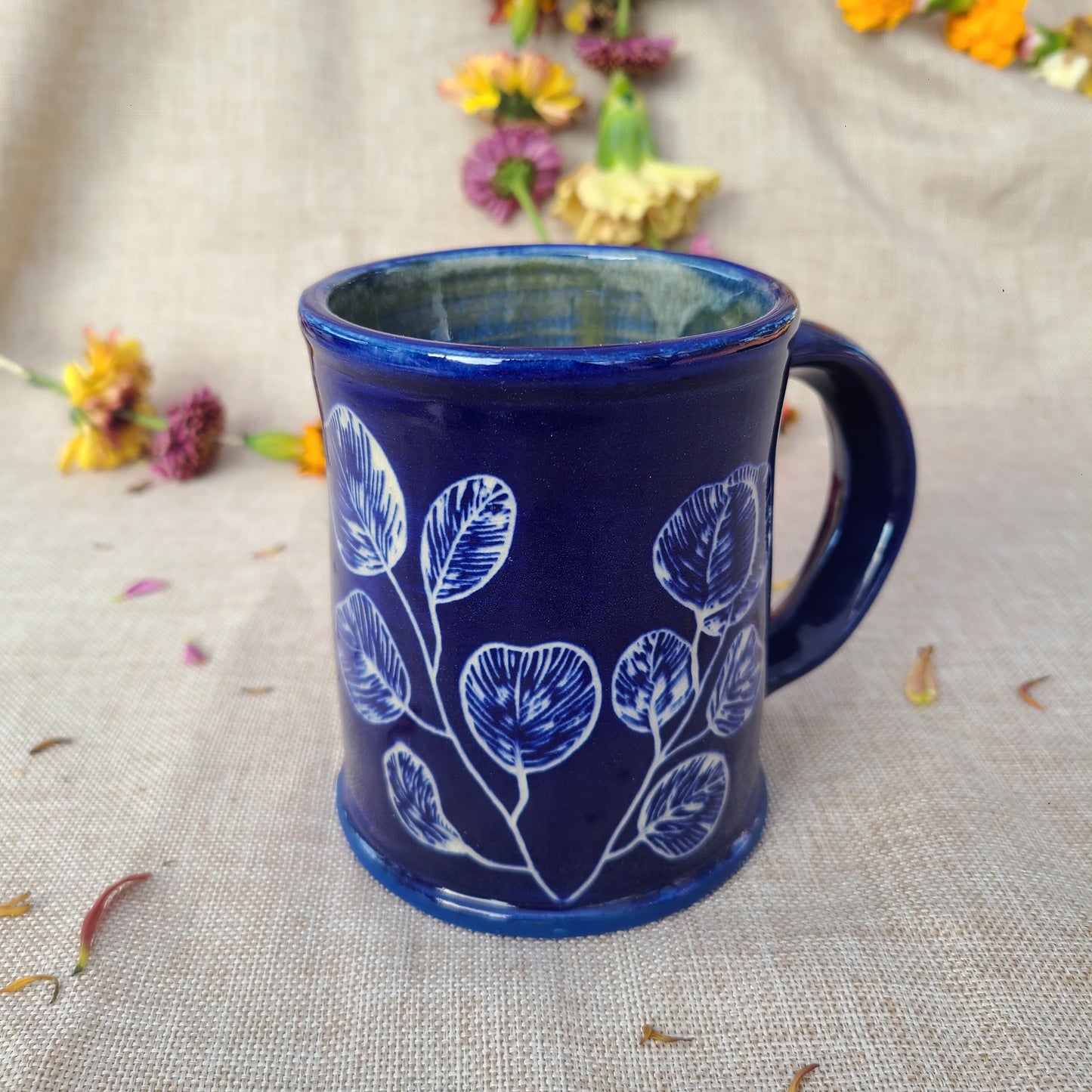 "Eucalyptus" Cyanotype Mug