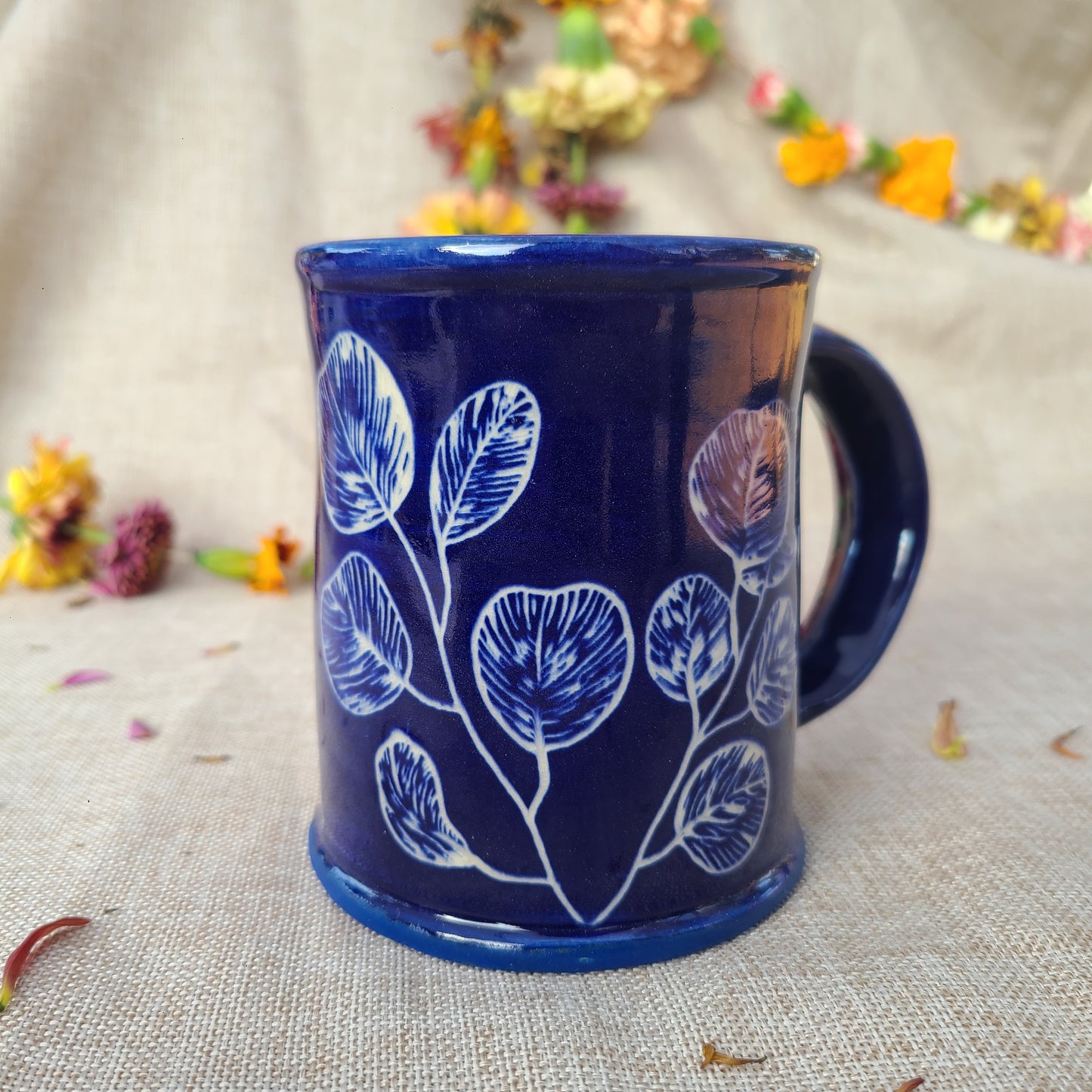 "Eucalyptus" Cyanotype Mug