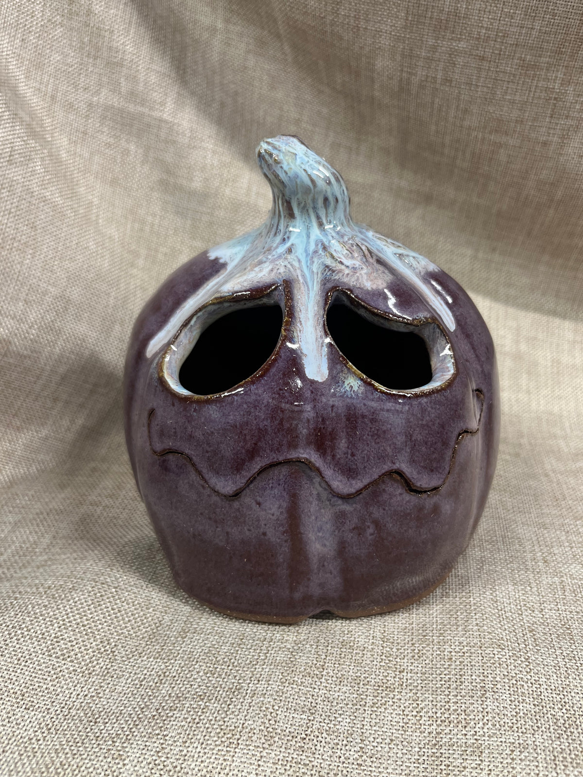 Sad Grape Ceramic Pumpkin