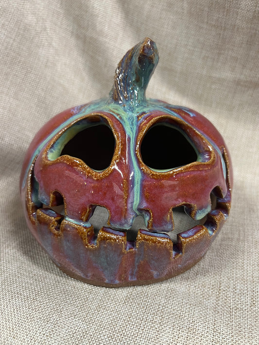 Dripping Stem Ceramic Pumpkin