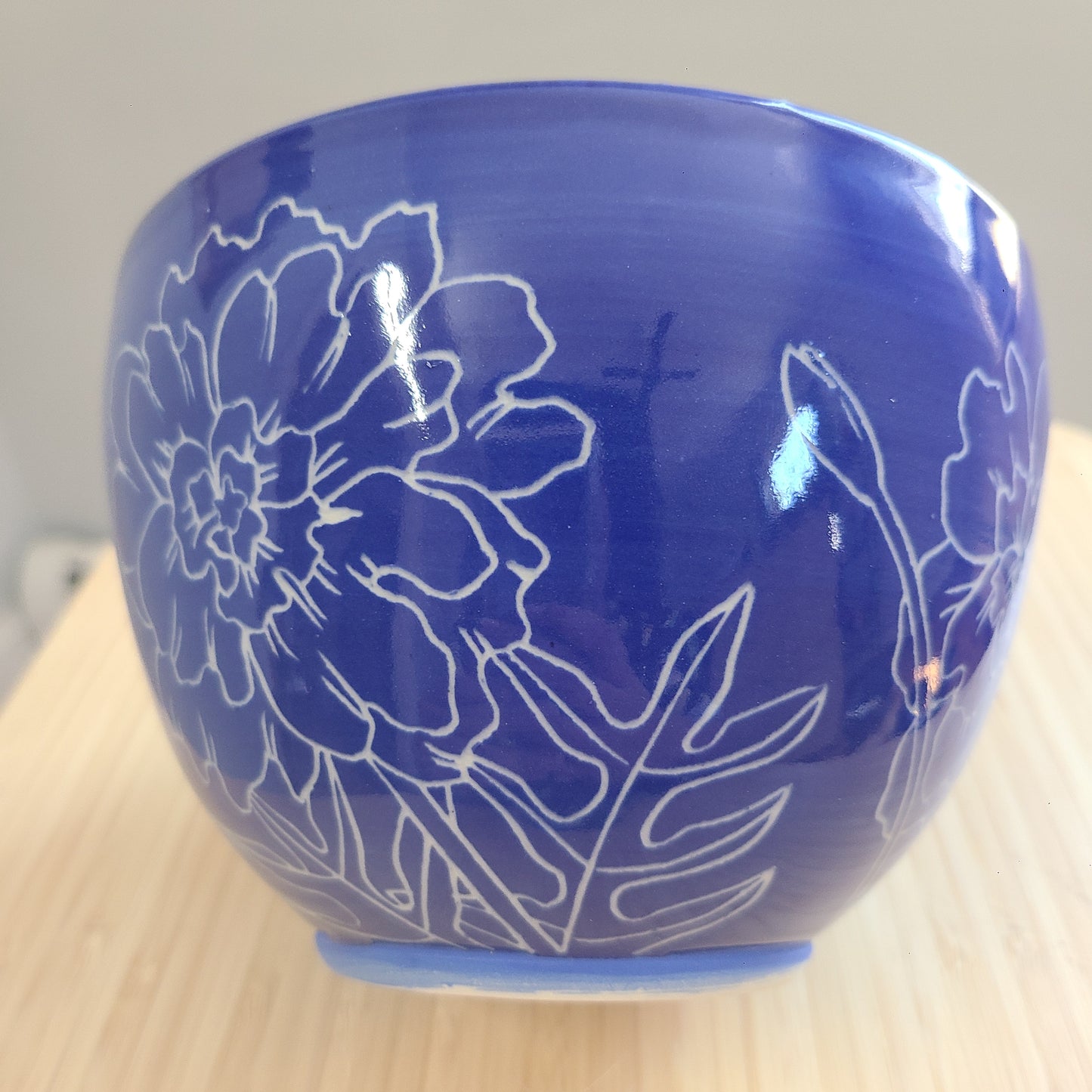 Marigold cyanotype bowl 072049