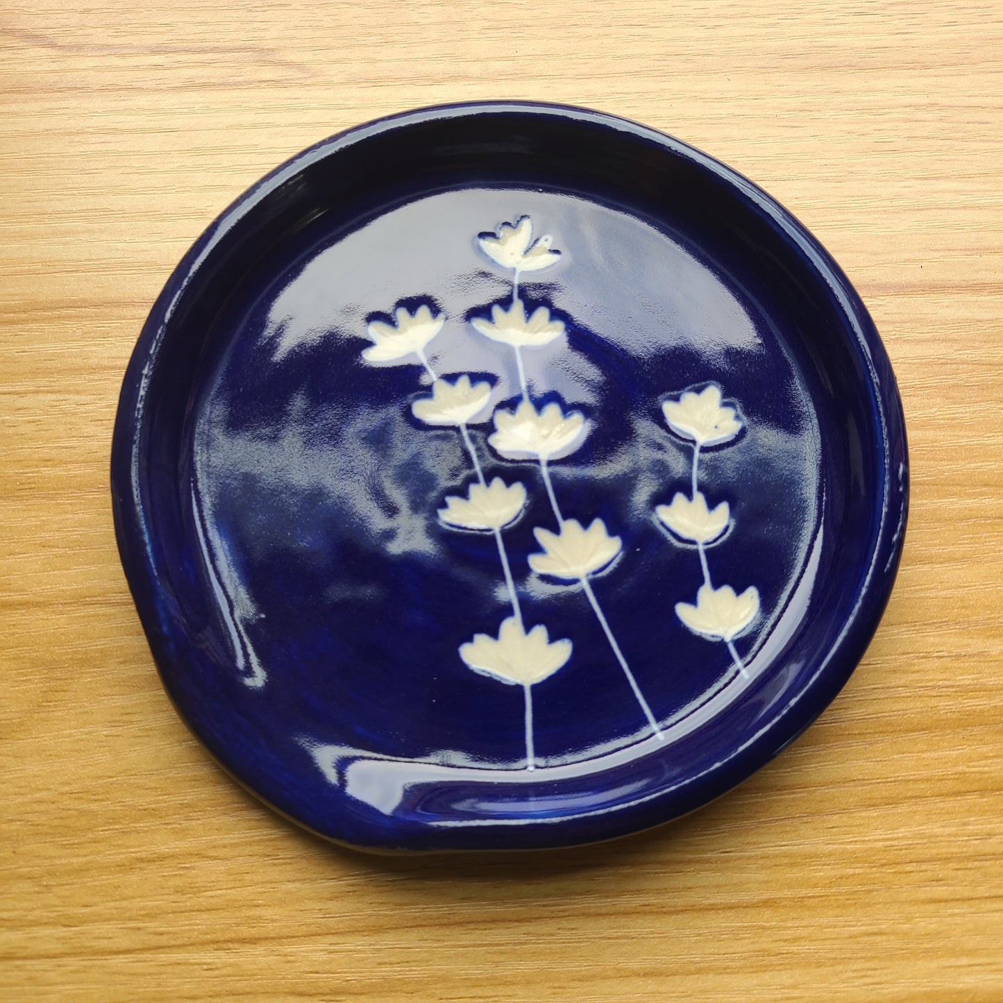 "Lavender" Cyanotype Inspired Spoonrest