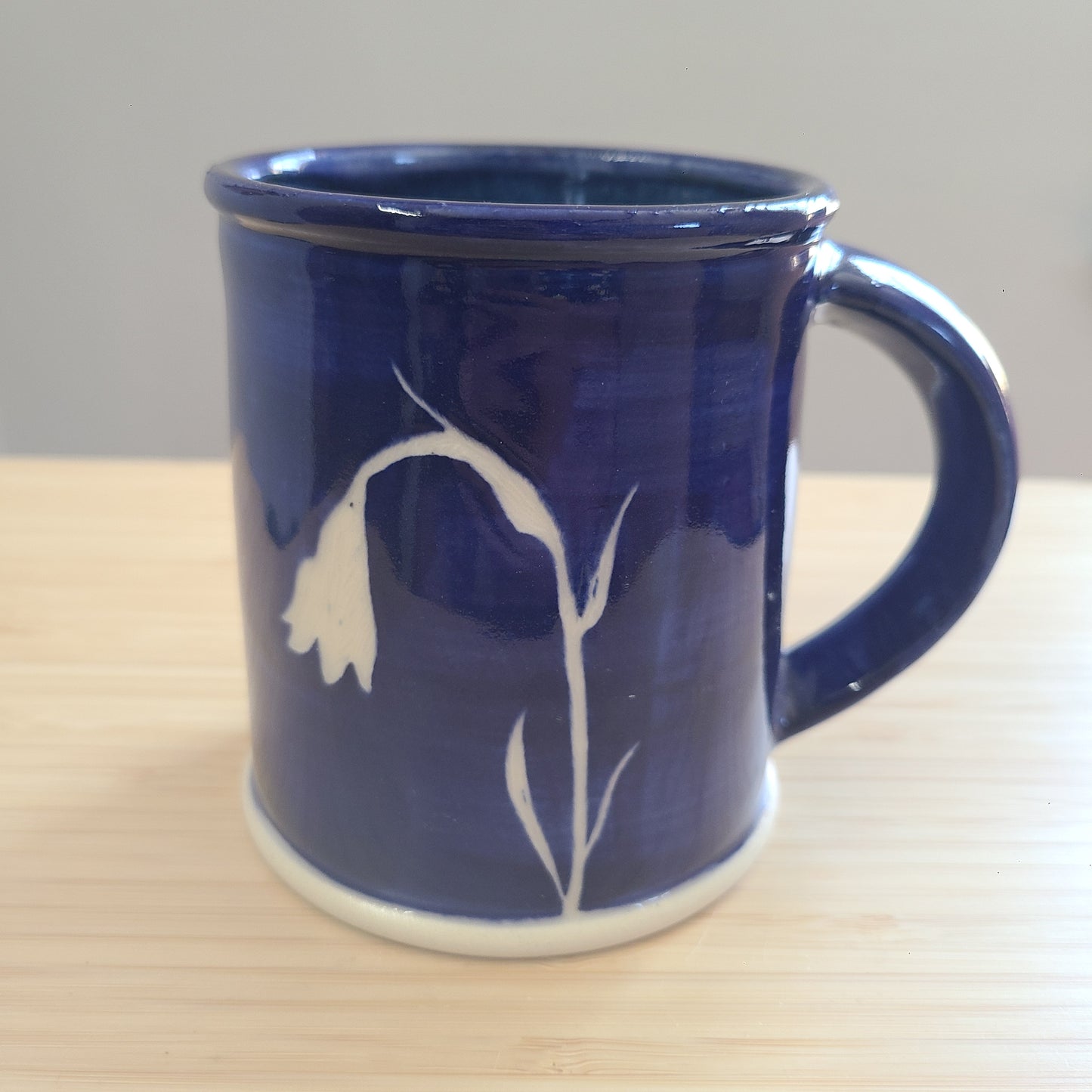 Cyanotype snowdrop mug 072059