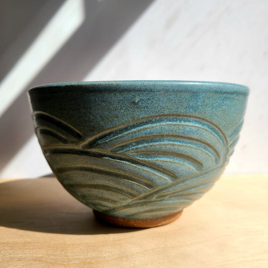 Carved Wave Bowl