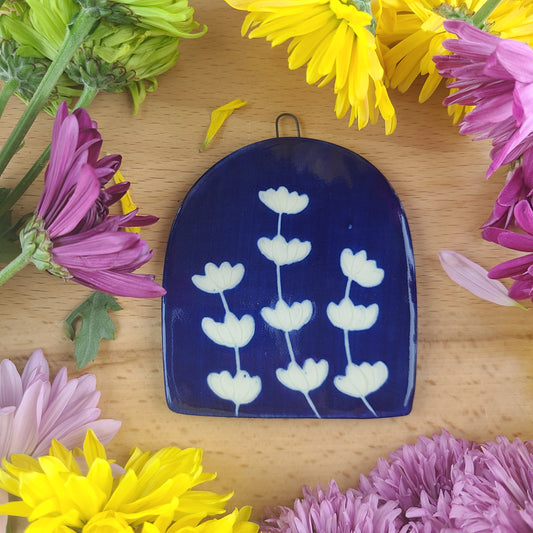 Lavender Cyanotype Tile 072073