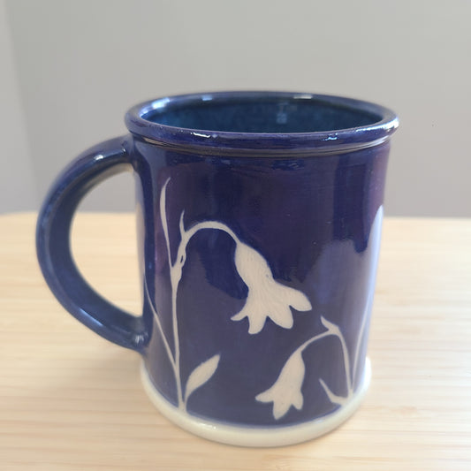 Cyanotype snowdrop mug 072059