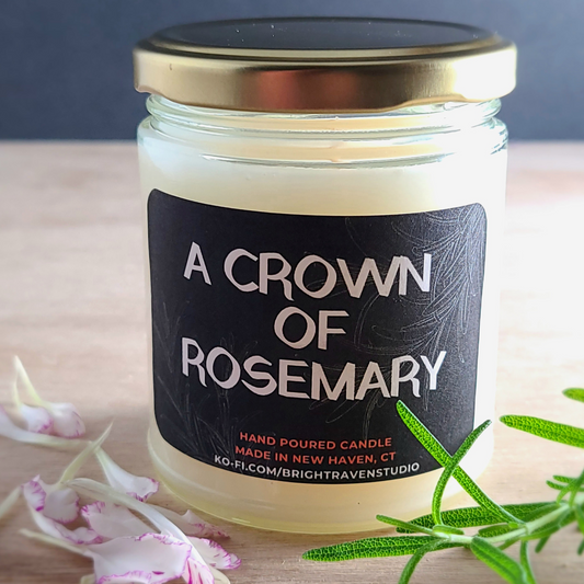 "Crown of Rosemary" Hand poured Candle